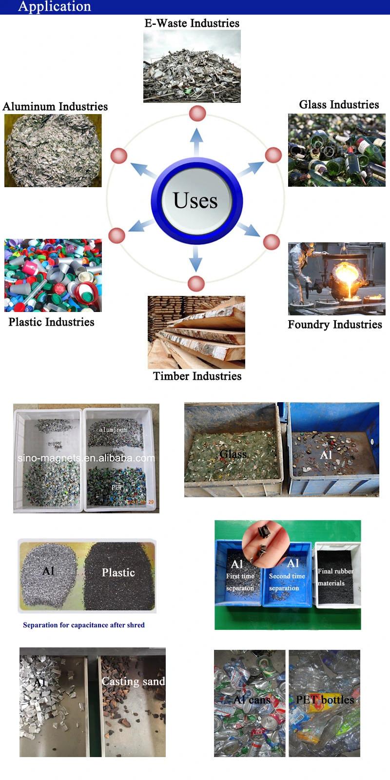 Metallics Separating Eddy Current Separator Selection Paper Magnetic Separation