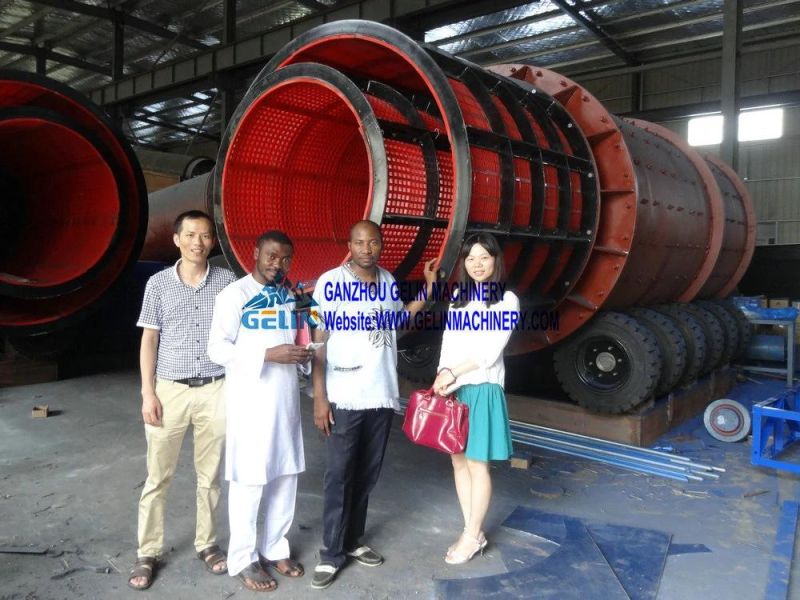 Clay Alluvial Gold Diamond Mining Washing Machine Double Layers Vibrating Rotary Scrubber Trommel Screen