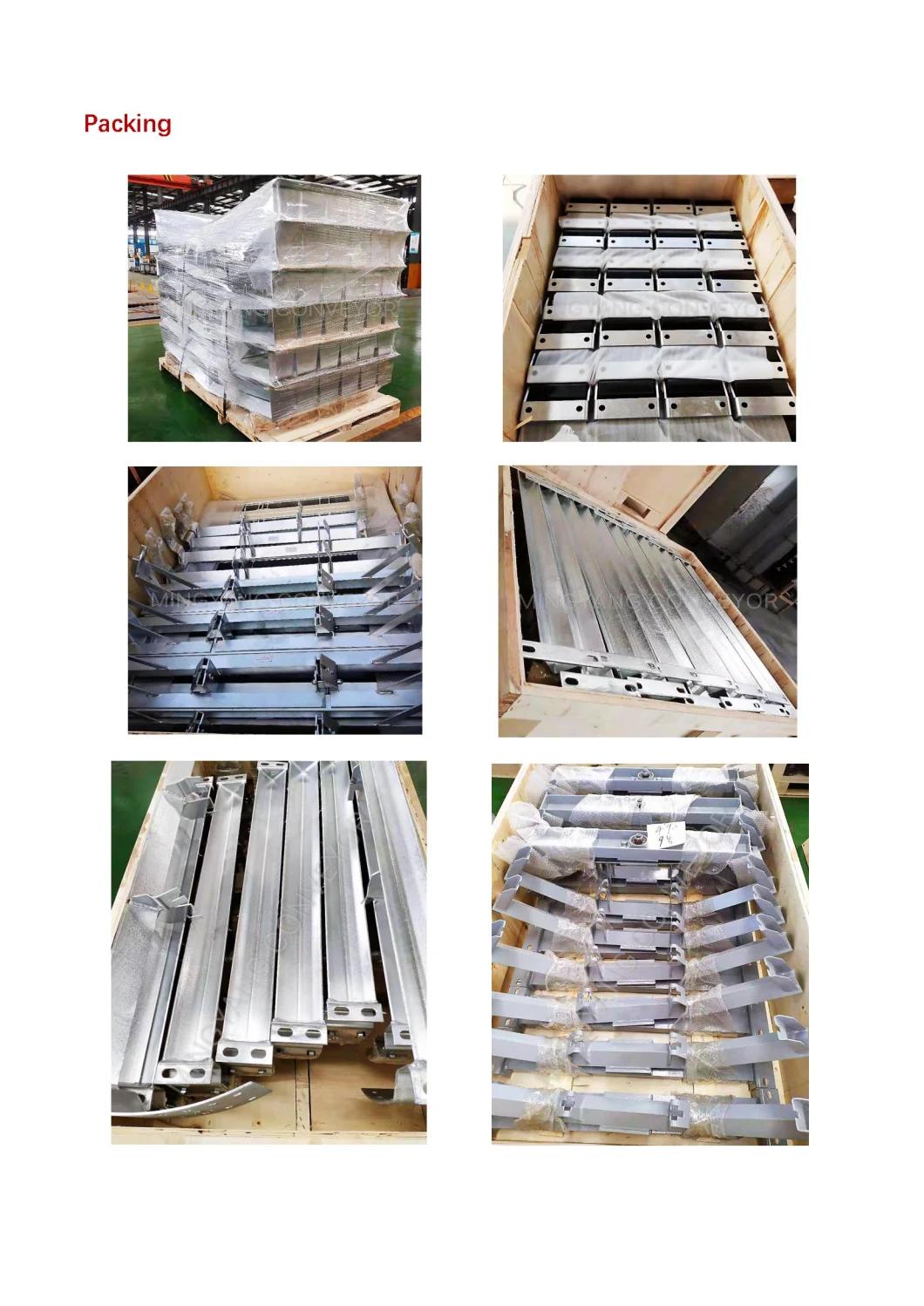 Conveyor Trough Transition Frame Self-Aligning Idler