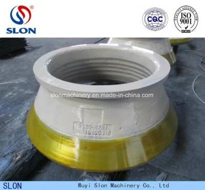 Cone Crusher Spare Parts Svedala Pegson Terex Mantle and Concave