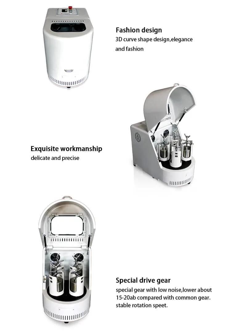 Lab Planetary Ball Miller with 4 Set Mixing Jars and Grinding Balls