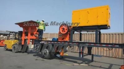Diesel Engine 250*400 Jaw Crusher Portable Type