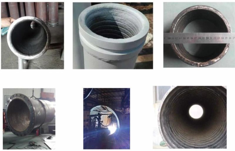 Super Abrasion Resitant Bimetal Wear Lined Pipe Tube Elbow Flanges From China