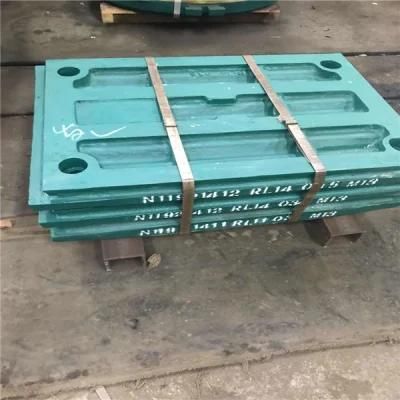High Manganese Steel Nordberg Jaw Crusher Wear Spare Parts C200 Fixed Jaw Plate
