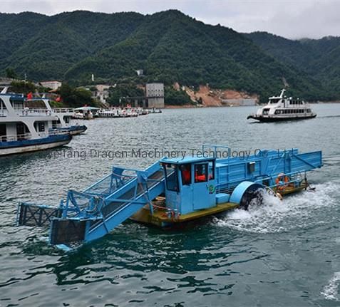 Lake and River Trash Skimmer/Hunter for Sale Cutter Machine Water Cleaning Boat Automatic Garbage Collection Vessel Spare Part Aquatic Weed/Weed Harvester