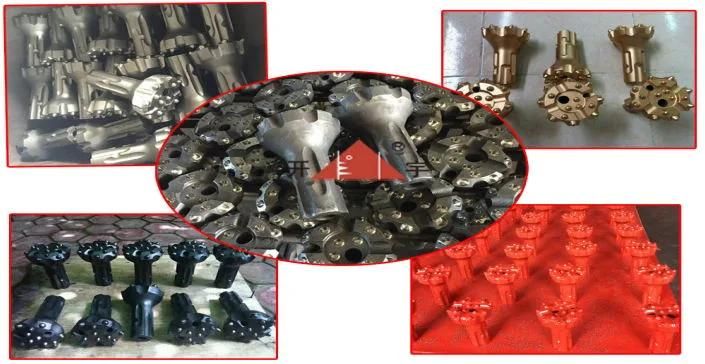 130 High Quality Russian/Vietnam Low Air Pressure DTH Hammer Cross Drilling Bits