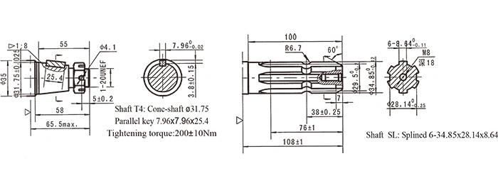 Oms315 / BMS315 / Ms315 Hydraulic Orbit Motor
