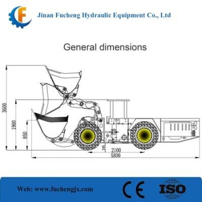 0.6-6CBM diesel underground load haul dump vehicles with best quality