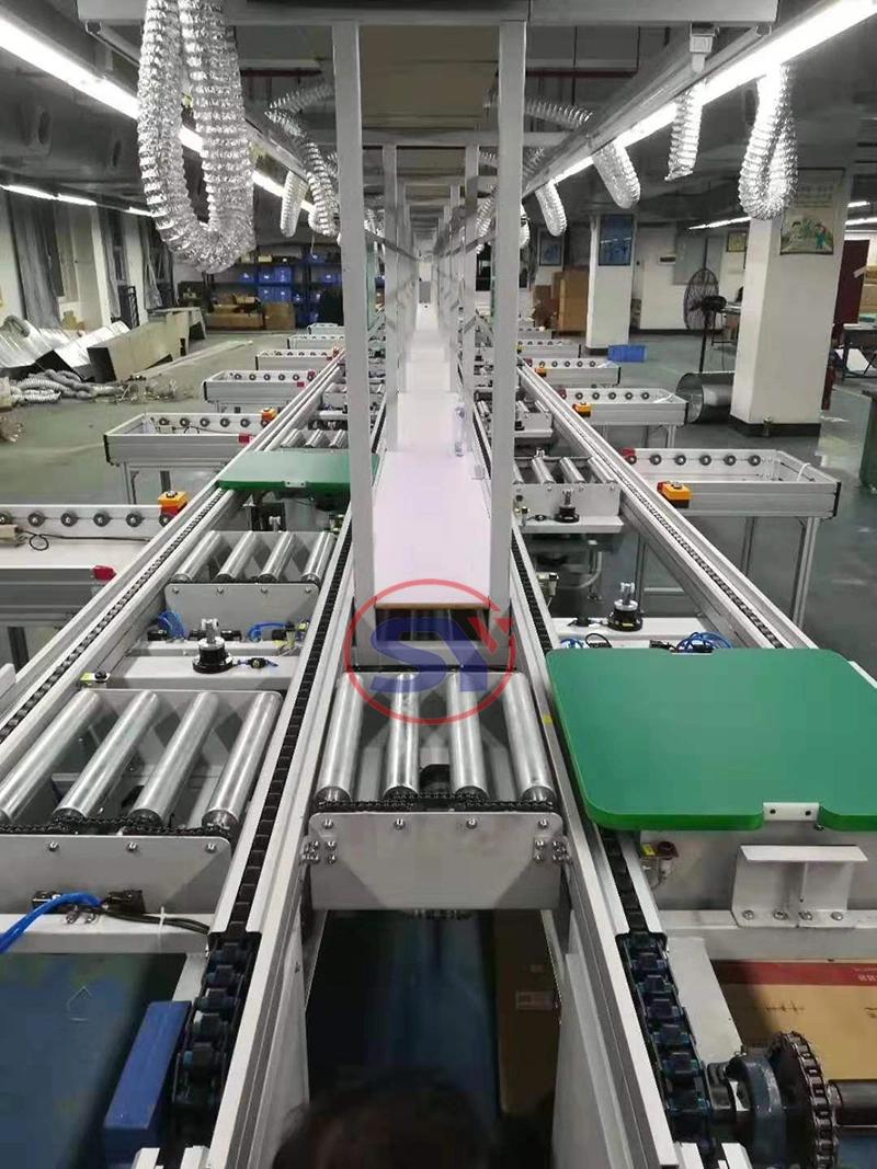 Portable Manual Gravity Roller Conveyor with Worktable