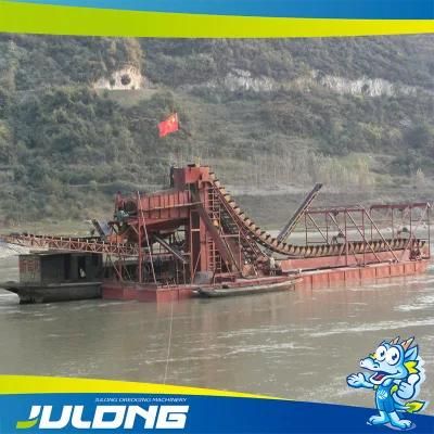 China Bucket Chain Gold Mining Diamond Dredger for Hot Sale