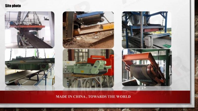 Mining Machine Permanent Rcyd Series Magnetic Separator Self Cleaning Iron Remover with High Capacity