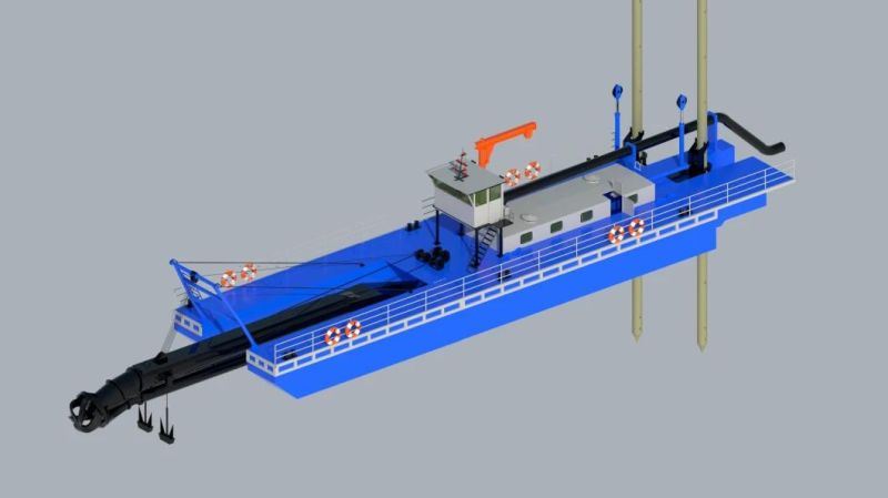 New Type Small River Sand Dredger 20inch Cutter Suction Dredger Working Capacity 5000m3/H Dredger for Sale