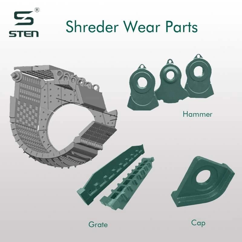Hammer Crusher Wear Parts with Ceramics by High Chrome Steel