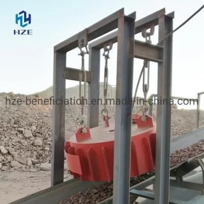 Over-Belt Electro Magnetic Separator Removing Iron and Steel Tramp