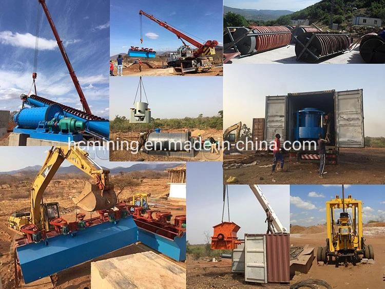 Commercial China Rock Gold Gravity Process Mining Equipment with 6-S Shaking Table and Gold Centrifuge