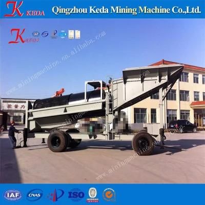 Qingzhou Keda Mini Mobile Trommel Gold Washing Plant