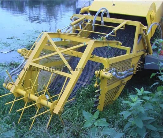 Aquatic Hyacinth Harvester with Chips Machine Breaking Weed Harvester