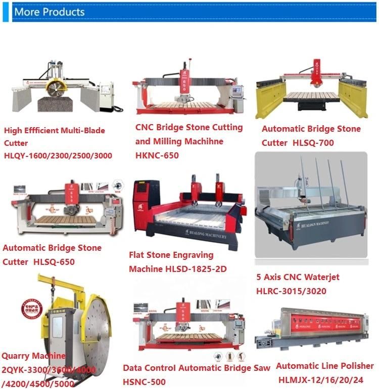 Hualong Machinery Double Blade Quarry Stone Cutting Machine for Granite and Marble