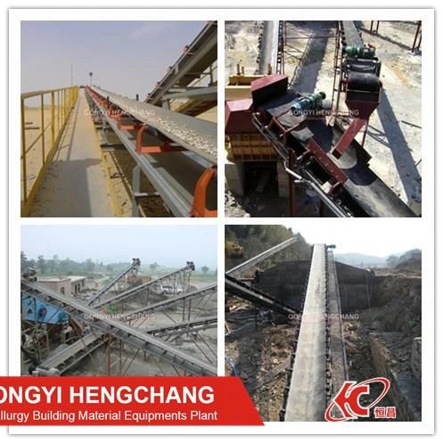 Limestone Gypsum Quartz Stone Rubber Belt Conveyor