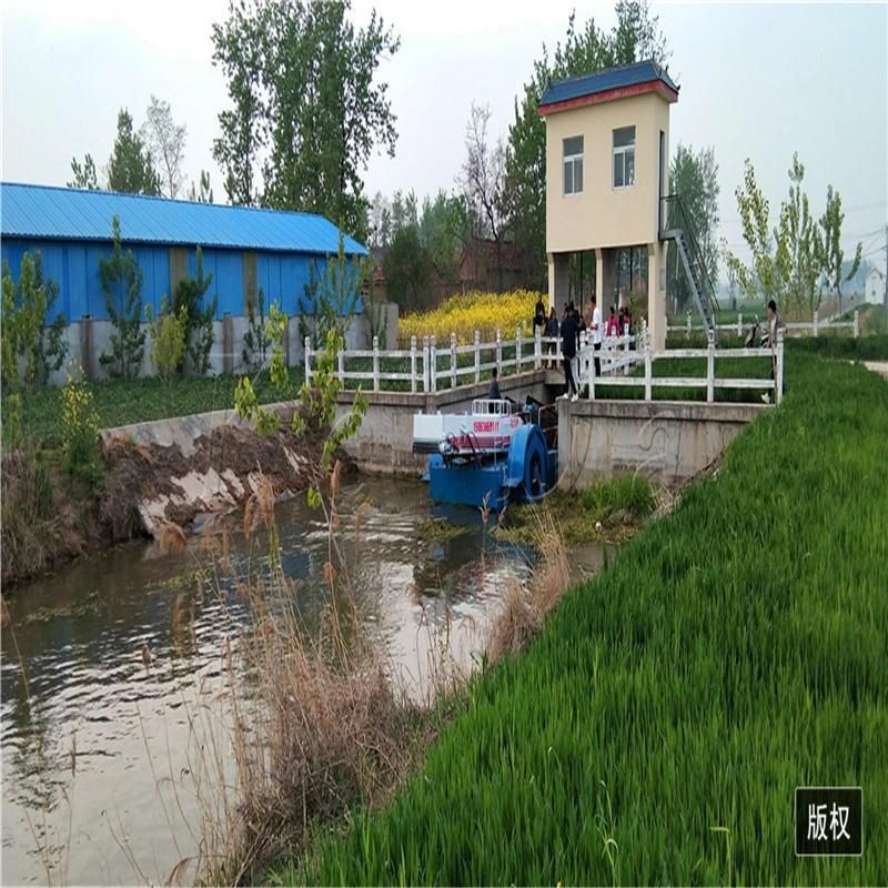 China Professional Maker High Efficience Aquatic Weed Harvester Water Rubbish Salvage Boat