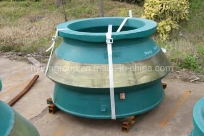 Manganese Casting Steel Mn18cr2 Cone Crusher Spare Parts HP300 Bowl Liner and Mantle