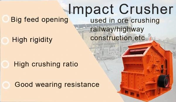 Crushing Machine Cheap Impact Stone Crusher Usually Used in Hard Rock Processing Line for Stone Quarry