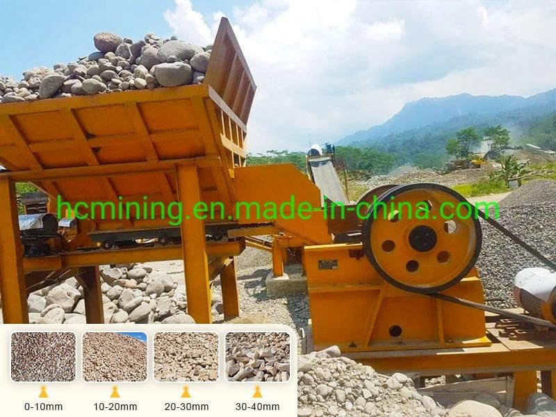 Gravel Mobile Granite Rock Crushing Machine Quarry Lime Stone Concrete Crusher