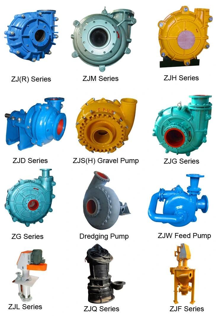 16/14 Tu-Ah Abrasive Resistant Centrifugal Sand Slurry Pump for Ore Flotation