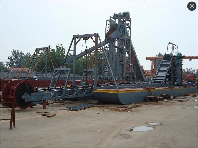 Keda Gold Bucket Sand Dredger with Sluice Box for Sale