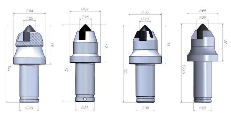 Kato K1nb Tungsten Carbide Coal Mine Cutting Tools Auger Drill Bit