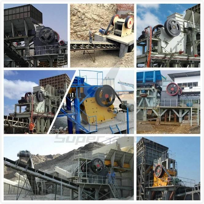 Rock Gold Crushing Machine Pew Jaw Crusher with Big Feed Opening