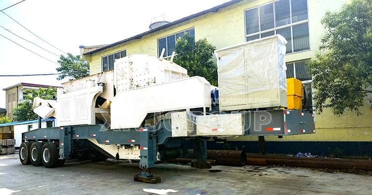 High Technical Cement Impact Mobile Crushing Machinery Station Crushing Station