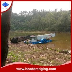 Automatic Trash Skimmer/Aquatic Weed Harvester in River