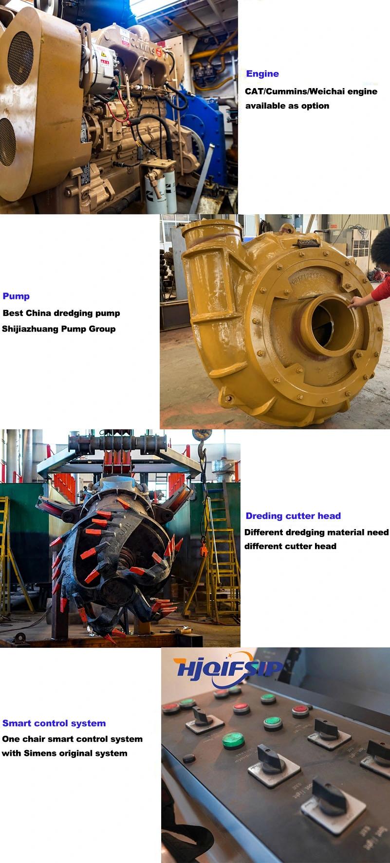 China High Efficiency Hydraulic Cutter Suction Dredgers with Cummins Engine