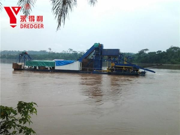 Factory Price Chain Bucket Suction Dredger Used in River for Sand/Stone