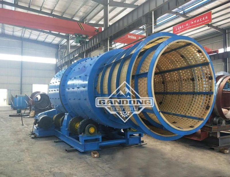 Alluvial Gold Washing Machine Mobile Rotary Drum Scrubber Trommel Screen for Sale in Russia