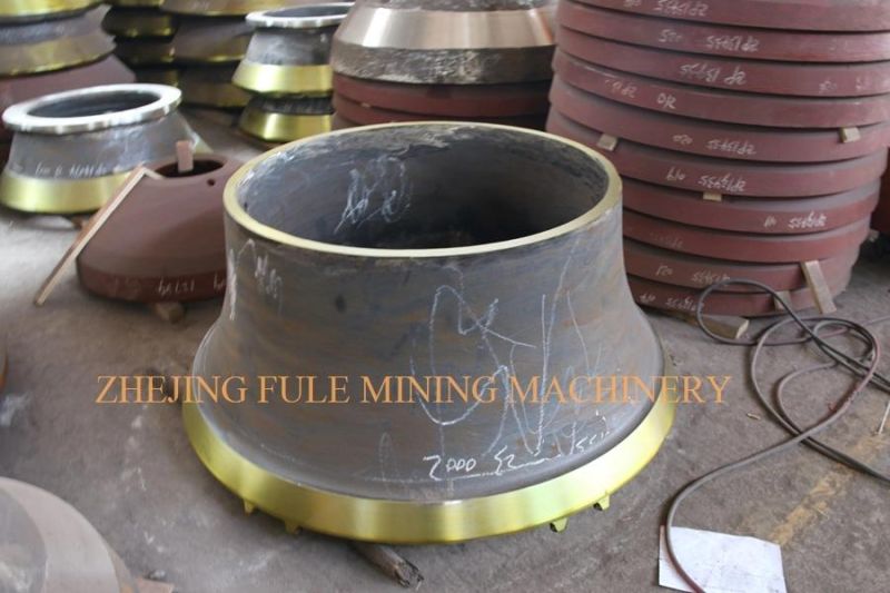 Top Quality Mn22cr2 Mn18cr2 Nordberg MP800 MP1000 Cone Crusher Bowl Liner and Mantle