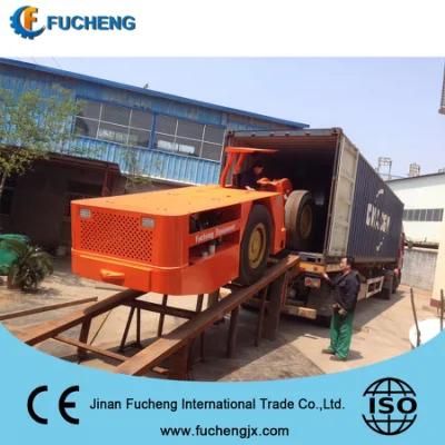 Wheel type 2 CBM underground LHD loader for mining with Deutz engine