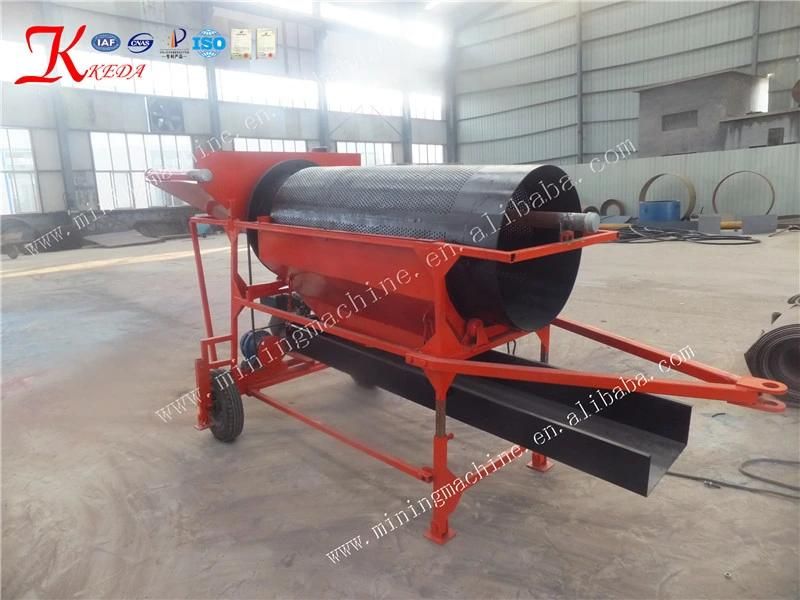 Portable Mining Machine Mineral Separator Rotary Gold Trommel Wash Plant