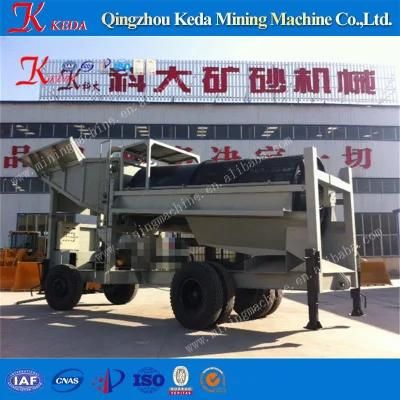 High Efficiently Small Mobile Gold Trommel Wash Plant