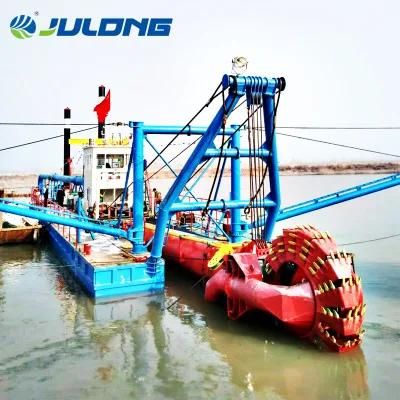 China Julong Brand River Dredging Purpose Wheel Cutter Dredger Ship