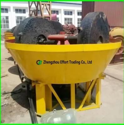 2.5*2.5*2.3m Automatic Double Rollers Wet Pan Mill Grinding Gold Ore