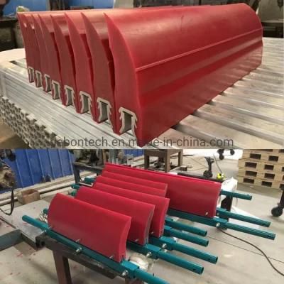 Cement Replacement Scraper Polyurethane Blade Material Conveyor Secondary PU Belt Cleaner