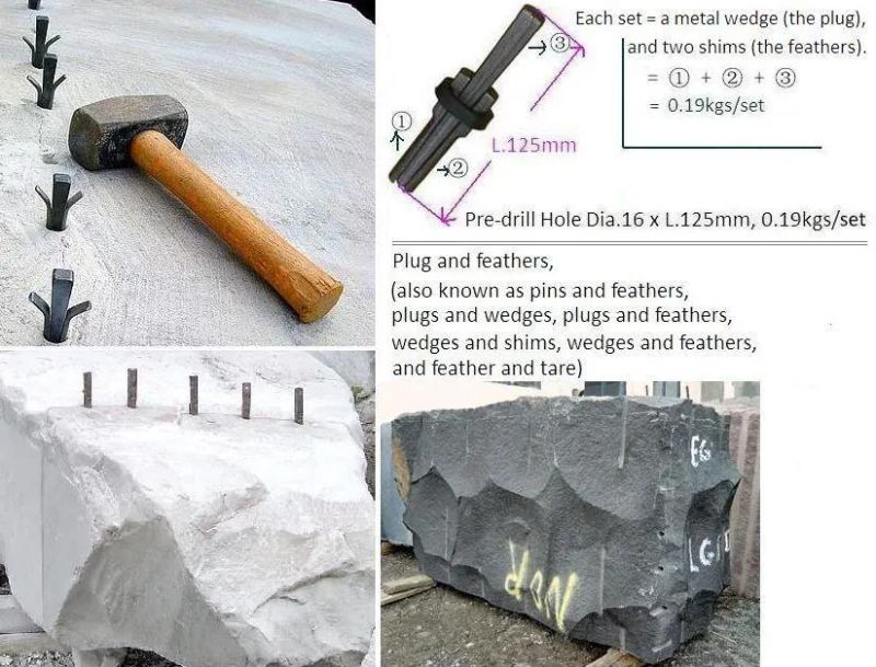 Labor-Saving Stone Splitting Wedges and Shims