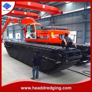 Headdredging Amphibious Excavator Low Price for Sale