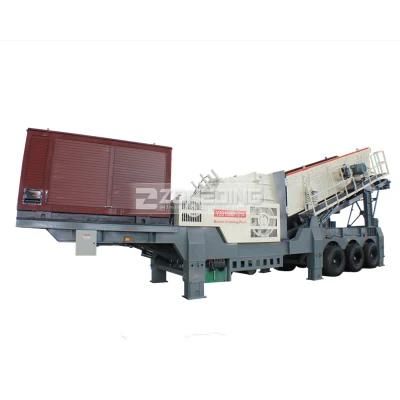 Mobile Impact Crusher Station for 100-200tph Granite Crushing Production Line