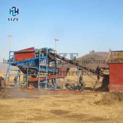 Alluvial and Placer Efficient Mining Equipment Portable Gold Trommel