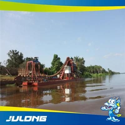 Manufacture Low Price High Efficient Chain Bucket Gold Dredger
