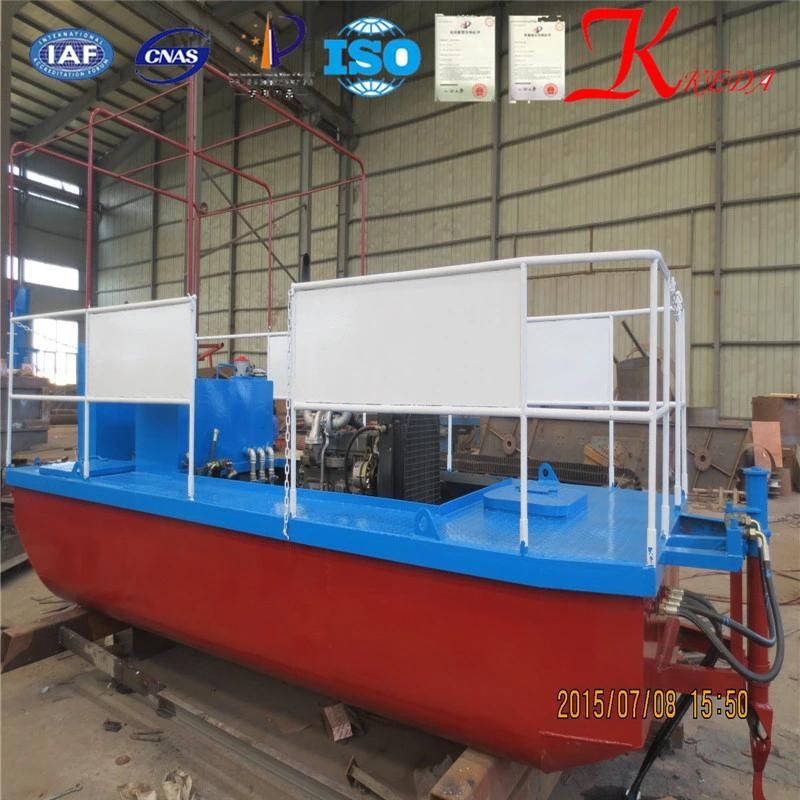 Weed Cutting Dredger Aquatic Weed Harvester River Cleaning Boat Garbage Cleaning Boat