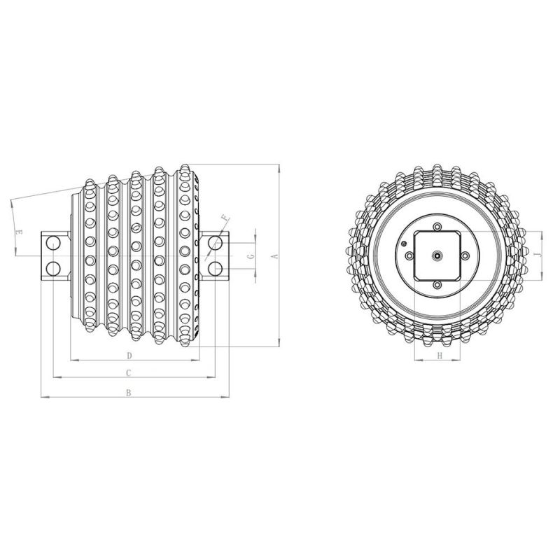 Raise Boring Roller Cutter Drilling Bits